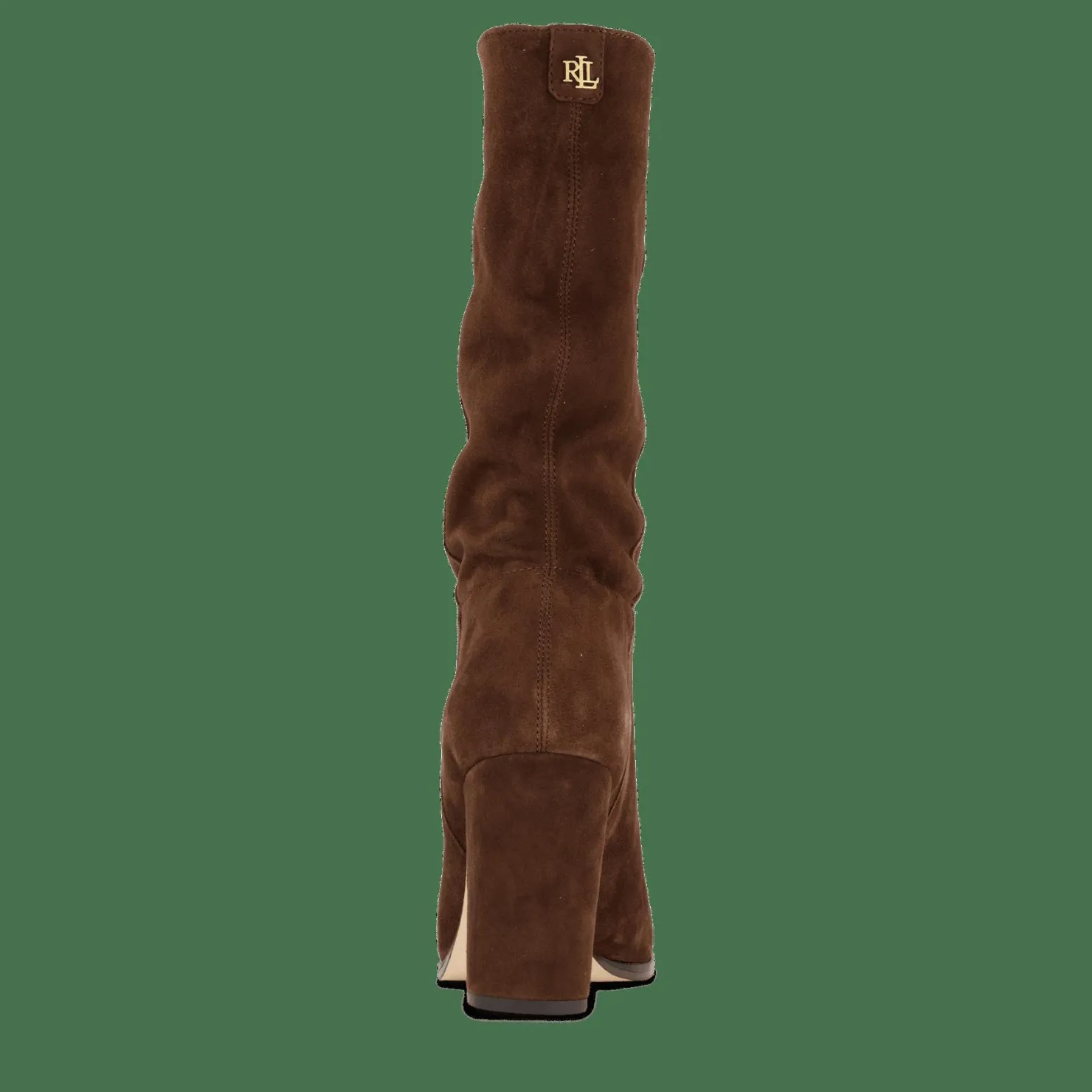 Lauren Ralph Lauren Artizan II Suede Boot Chestnut Brown Beige Discount