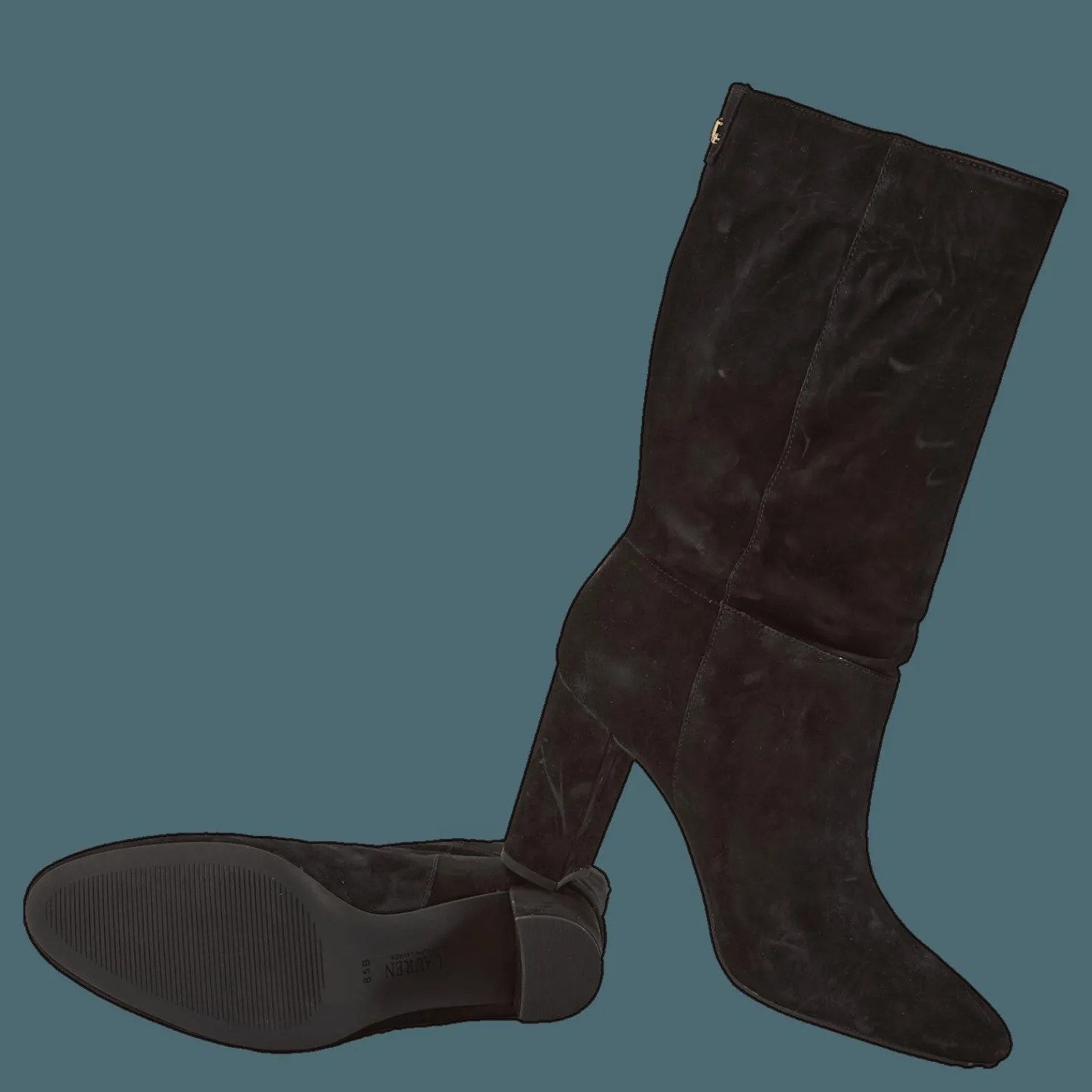 Lauren Ralph Lauren Artizan-boots-dress Black Svart New