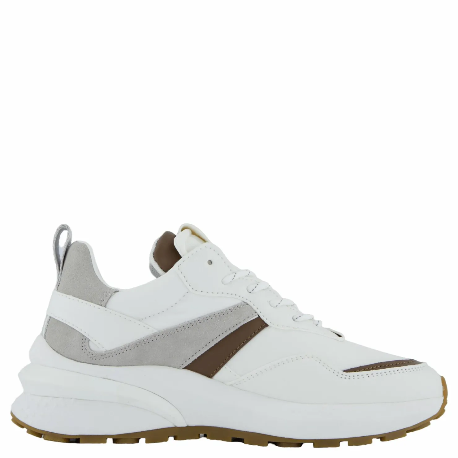 Replay Athena Run White Brown Vit Hot