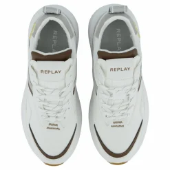 Replay Athena Run White Brown Vit Hot