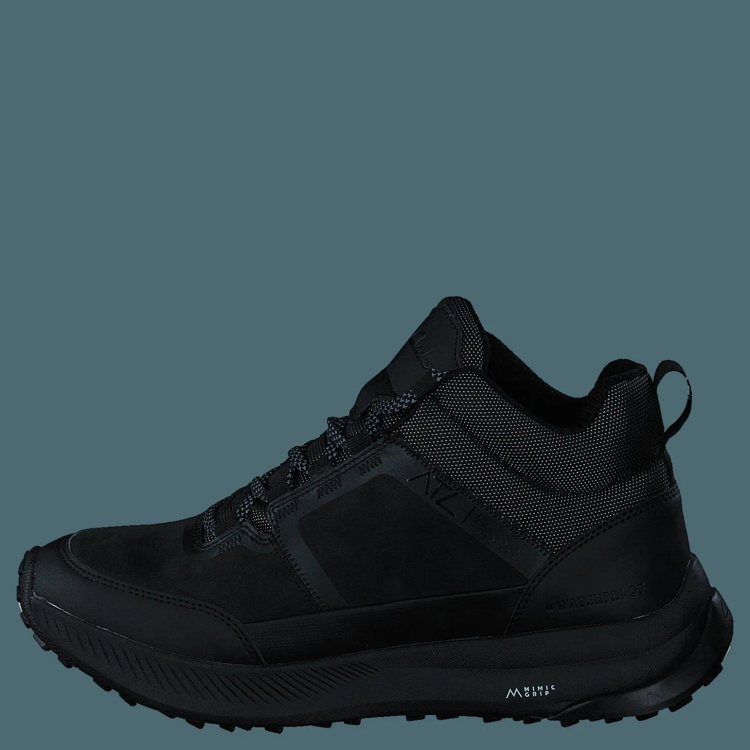 Clarks Atl Trailup Wp Black Nubuck Svart Outlet