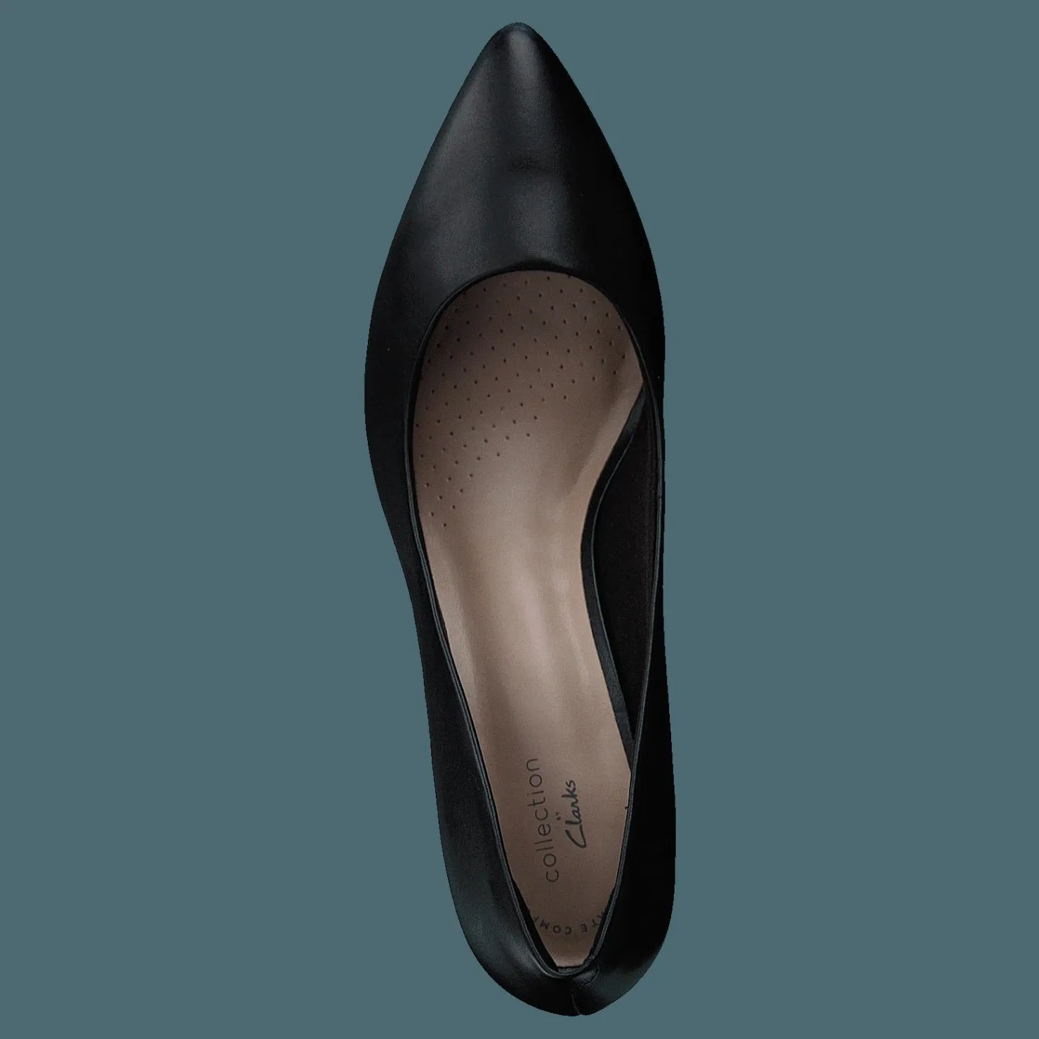 Clarks Aubrie Sun Black Leather Svart Clearance
