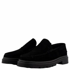 Playboy Footwear Austin Black Suede Svart Clearance