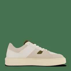 Sneaky Steve Away U Leather Shoe Creme Combo Vit Clearance