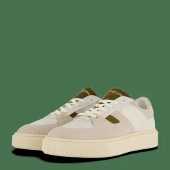 Sneaky Steve Away U Leather Shoe Creme Combo Vit Clearance