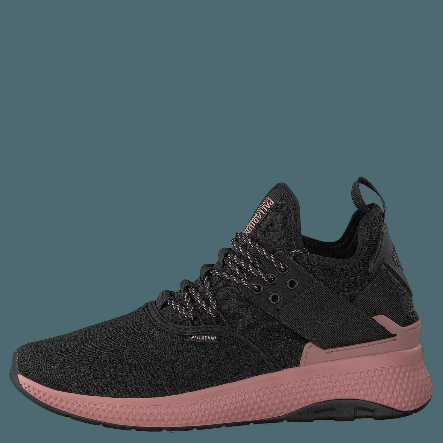 Palladium Ax_eon Lace Knit Black/Rose Tan Svart Outlet