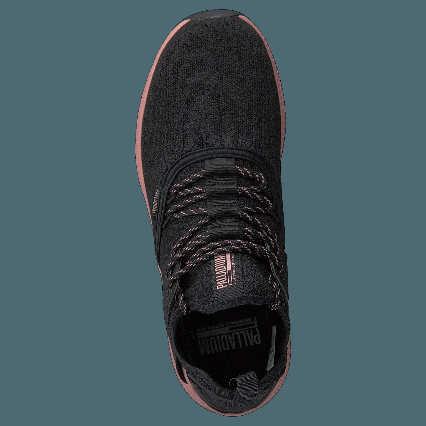 Palladium Ax_eon Lace Knit Black/Rose Tan Svart Outlet