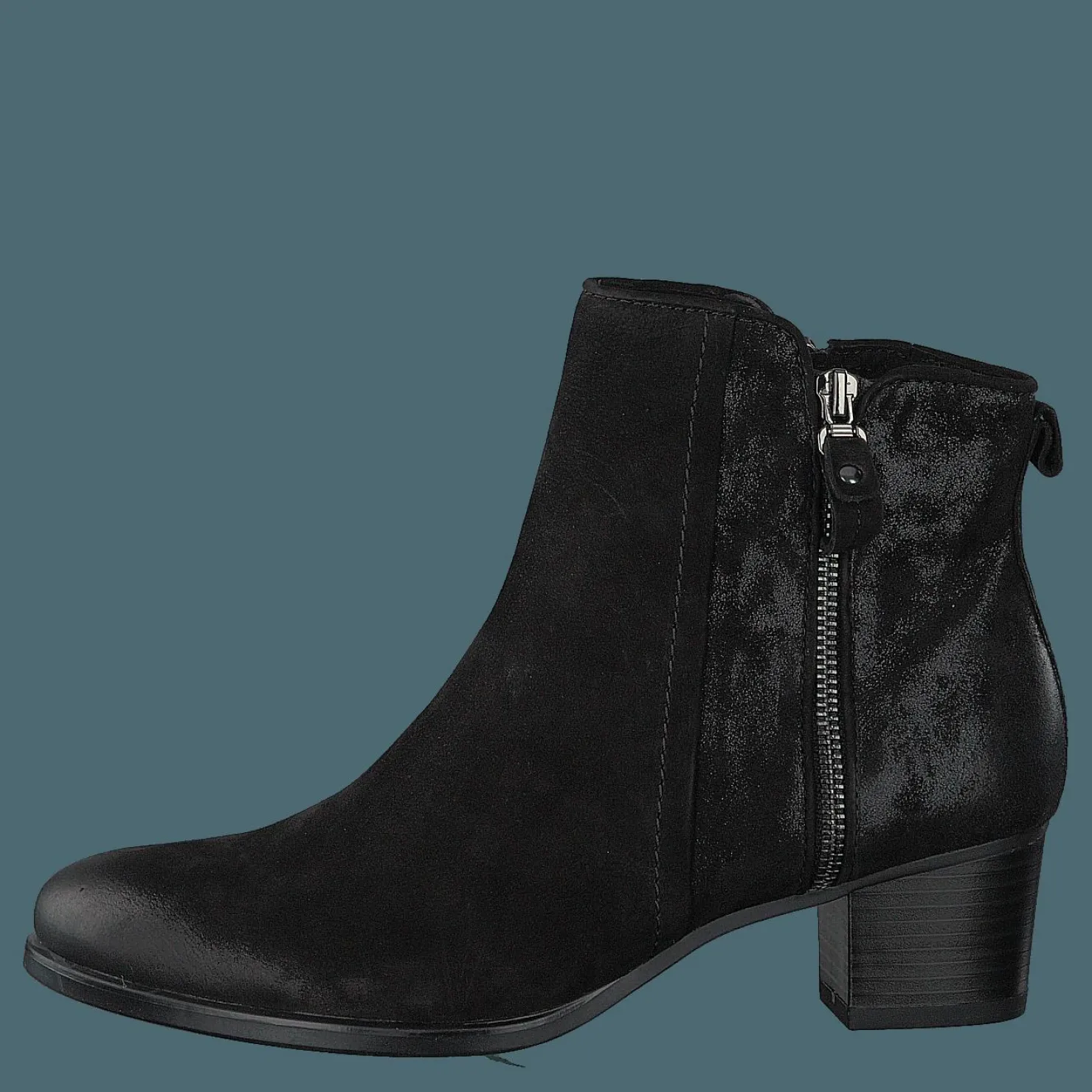 Caprice Balina Black Nubuc Comb Svart Clearance