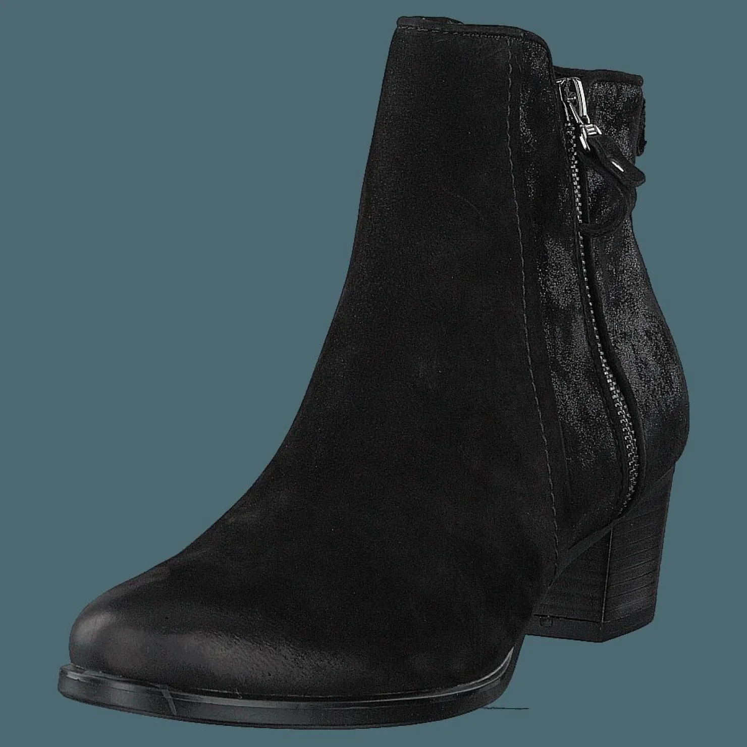 Caprice Balina Black Nubuc Comb Svart Clearance