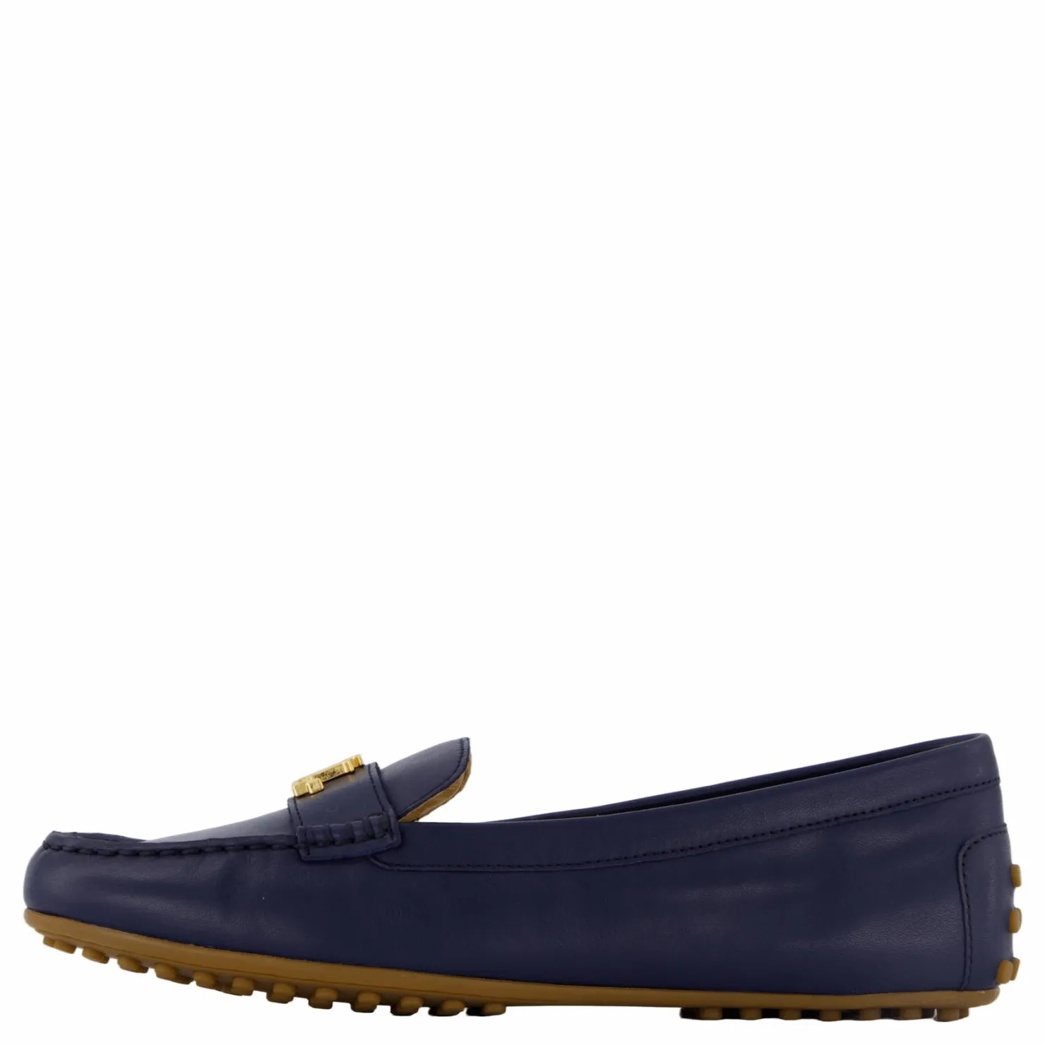 Lauren Ralph Lauren Barnsbury Nappa Leather Driver Refined Navy Blå Outlet
