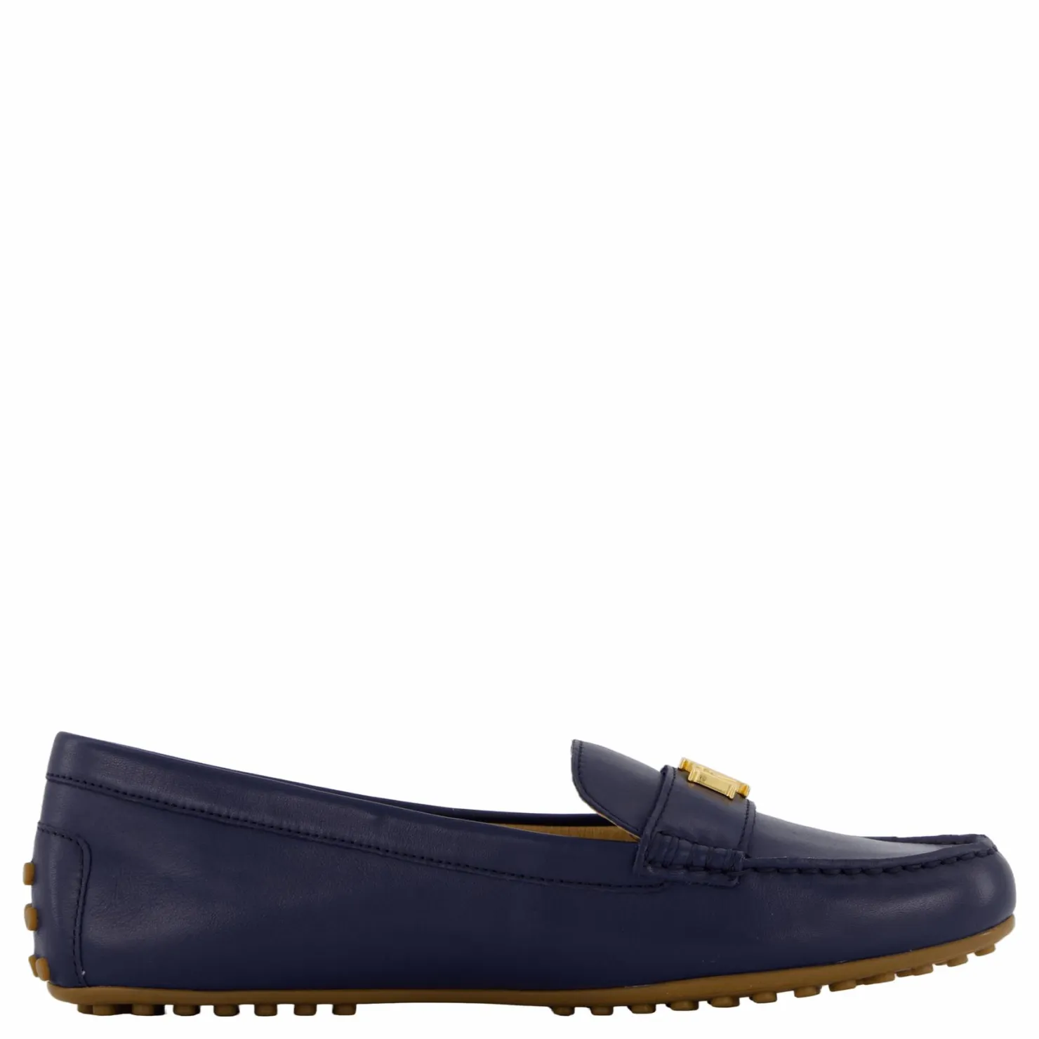 Lauren Ralph Lauren Barnsbury Nappa Leather Driver Refined Navy Blå Outlet