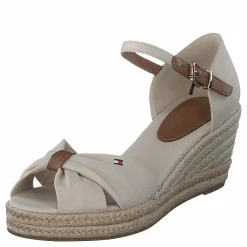 Tommy Hilfiger Basic Open Toe Mid Wedge Classic Beige Brun Best