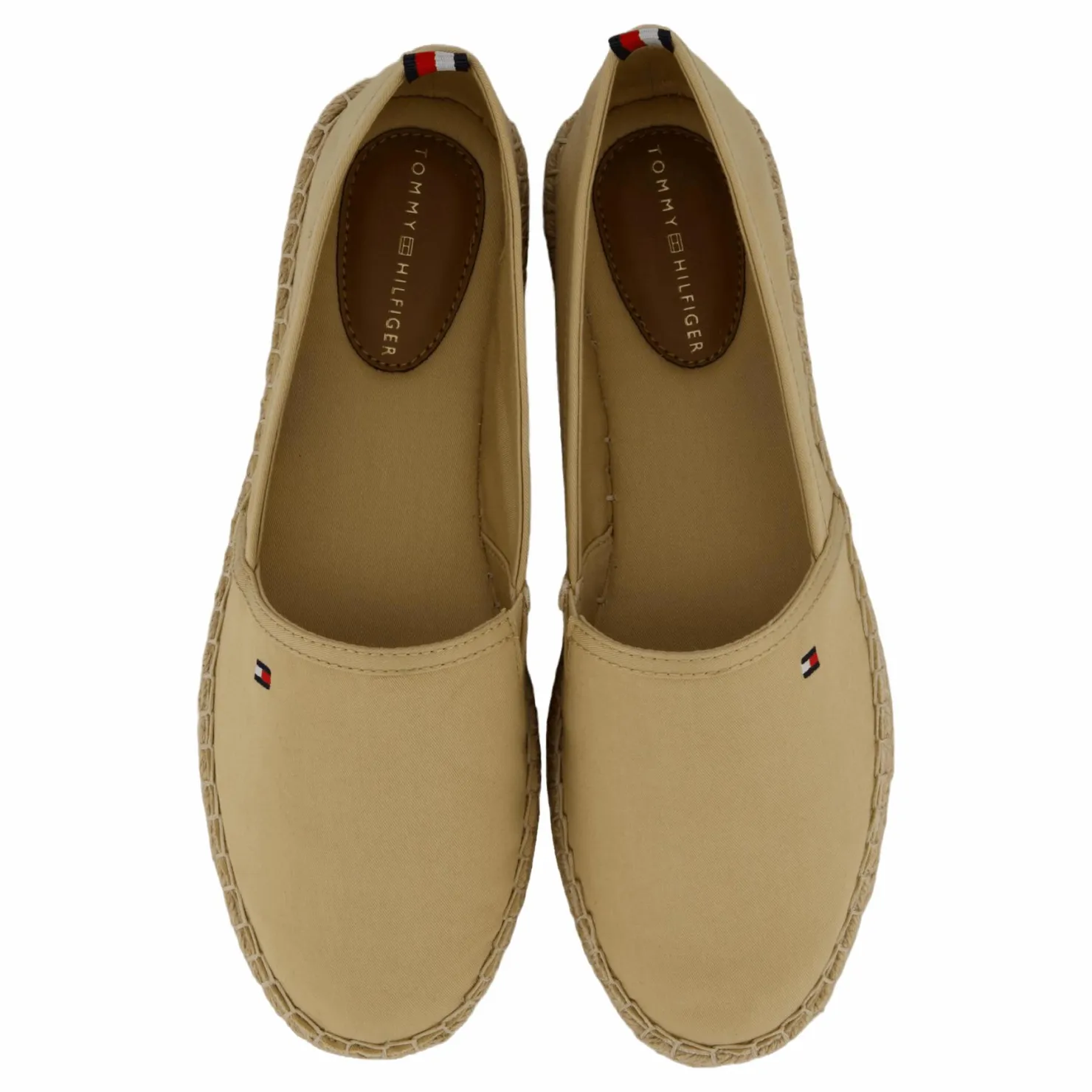 Tommy Hilfiger Basic Tommy Flat Espadrille Beige Best