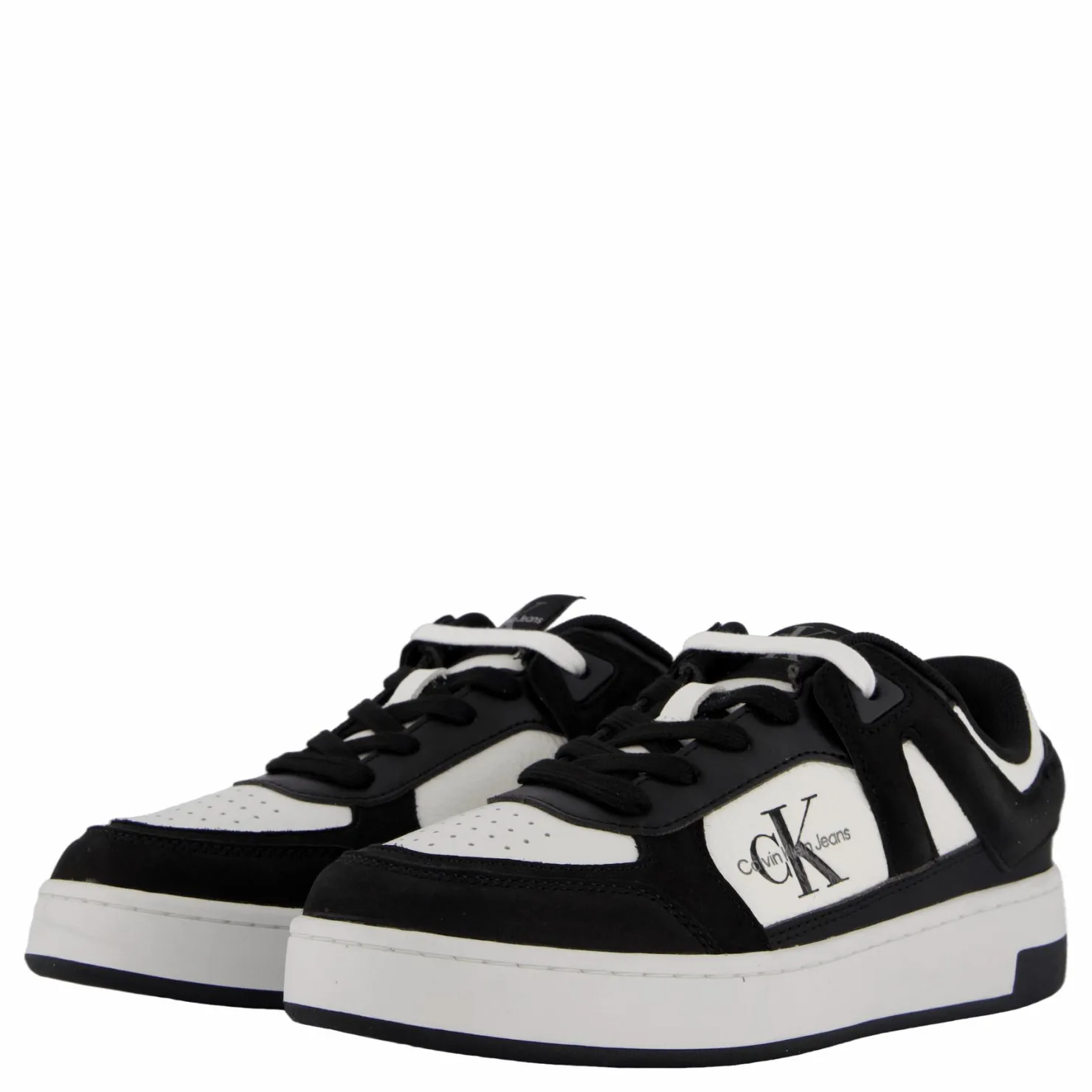 Calvin Klein Basket Cupsole Low Ml Mix Black/bright White Svart och Vit Best
