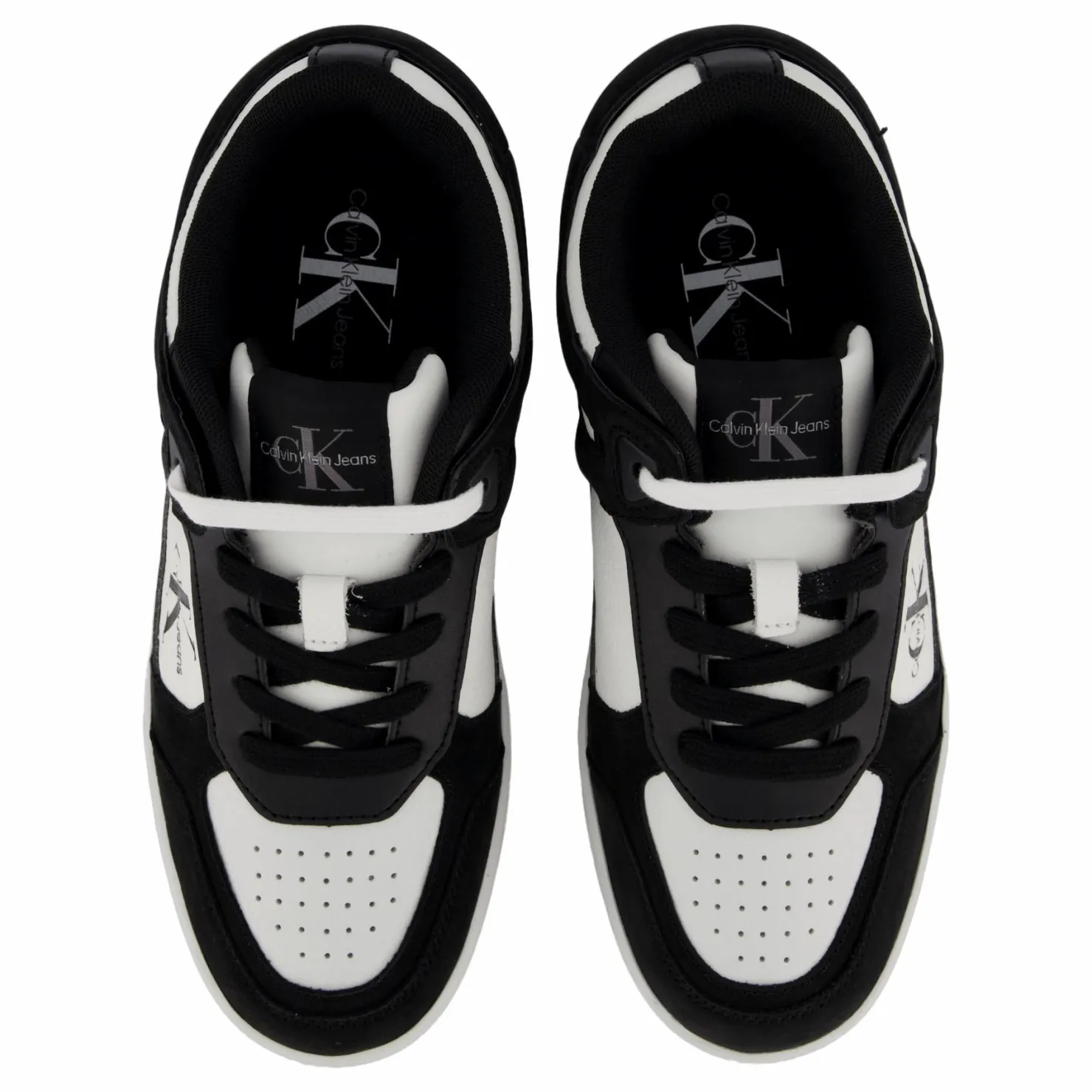 Calvin Klein Basket Cupsole Low Ml Mix Black/bright White Svart och Vit Best