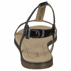 Clarks Bay Blossom Black Pat Beige New