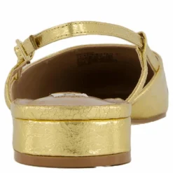 Steve Madden Belinda Ballerina Gold/black Gul Sale