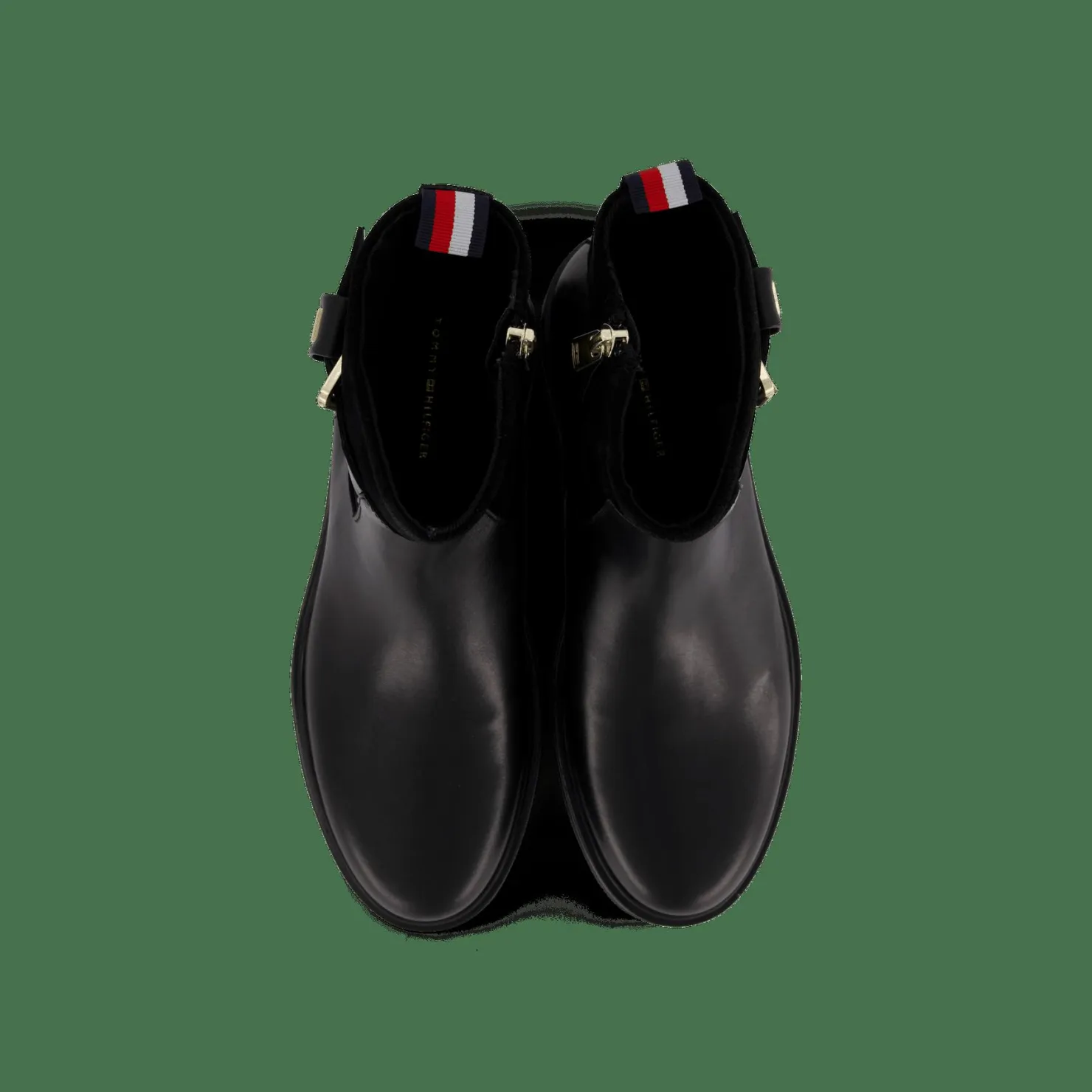 Tommy Hilfiger Belt Bootie Material Mix Black Svart Online