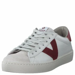 Victoria Berlin Piel Contraste Burdeos Vit, Beige och Brun Sale