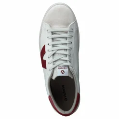 Victoria Berlin Piel Contraste Burdeos Vit, Beige och Brun Sale