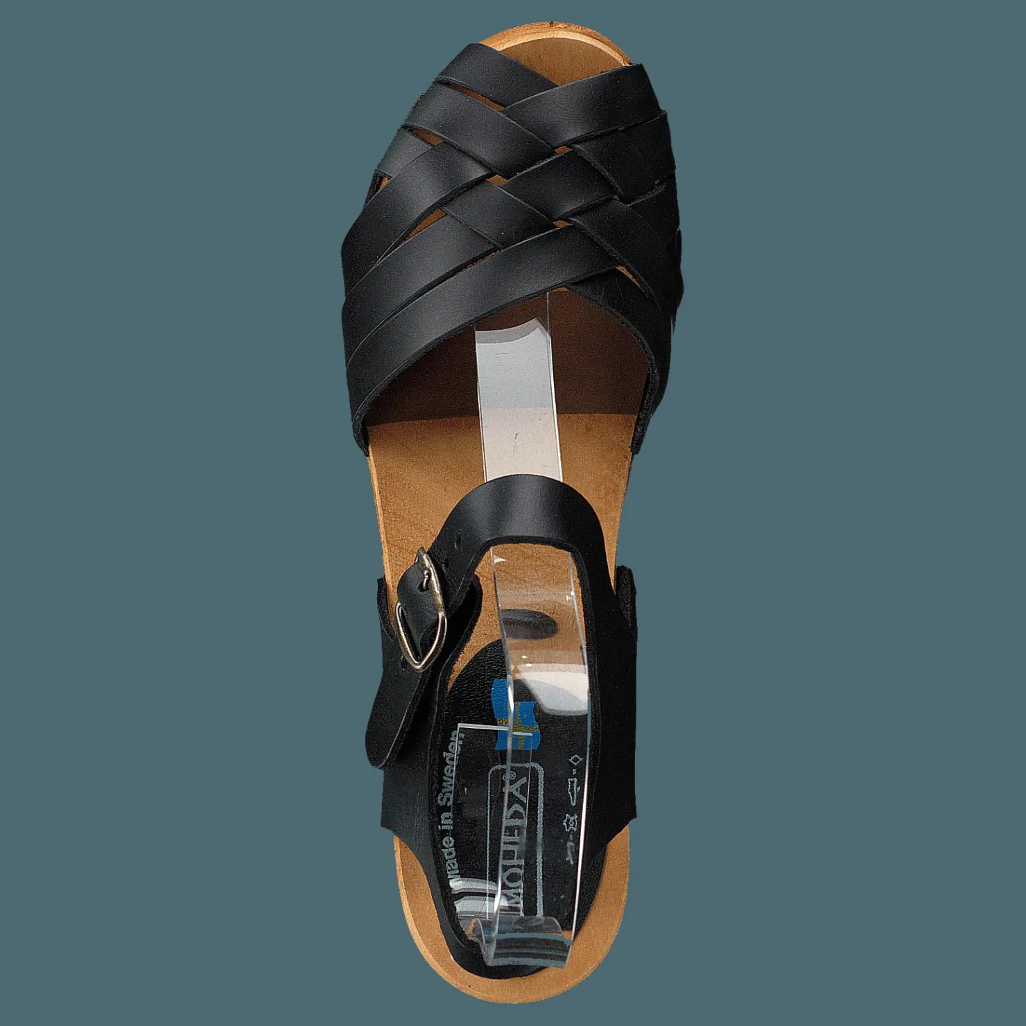 Mohedatoffeln BETTY FLEX Pull Up Brun och Svart Clearance