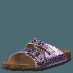 Bianco Biabetricia Buckle Sandal 468 Pink Snake Lila och Brun Outlet