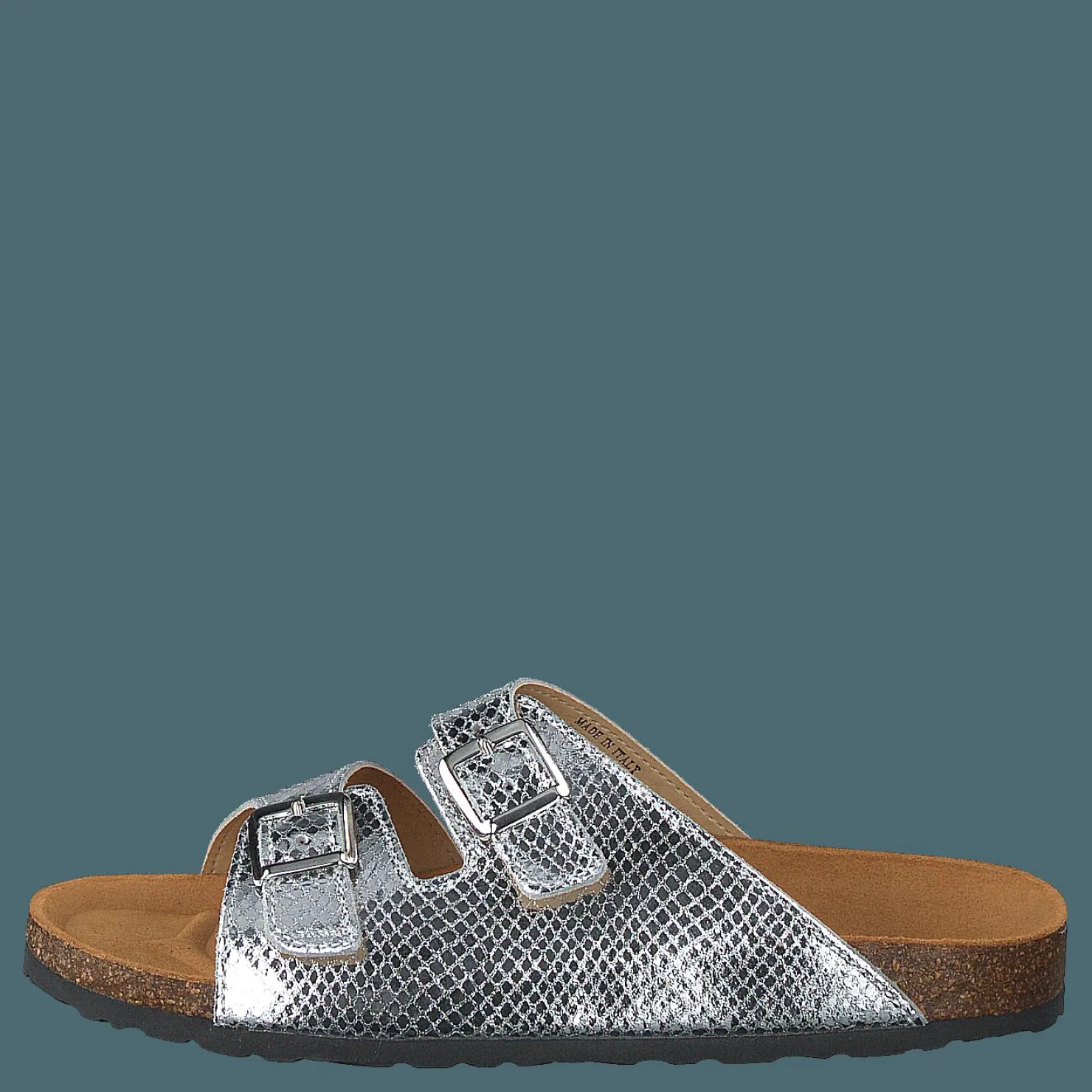 Bianco Biabetricia Buckle Sandal 918 Silver Snake Silver, Brun och Grå Best