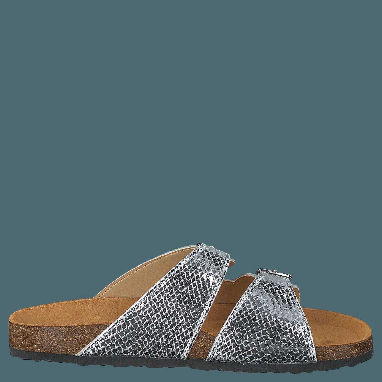 Bianco Biabetricia Buckle Sandal 918 Silver Snake Silver, Brun och Grå Best