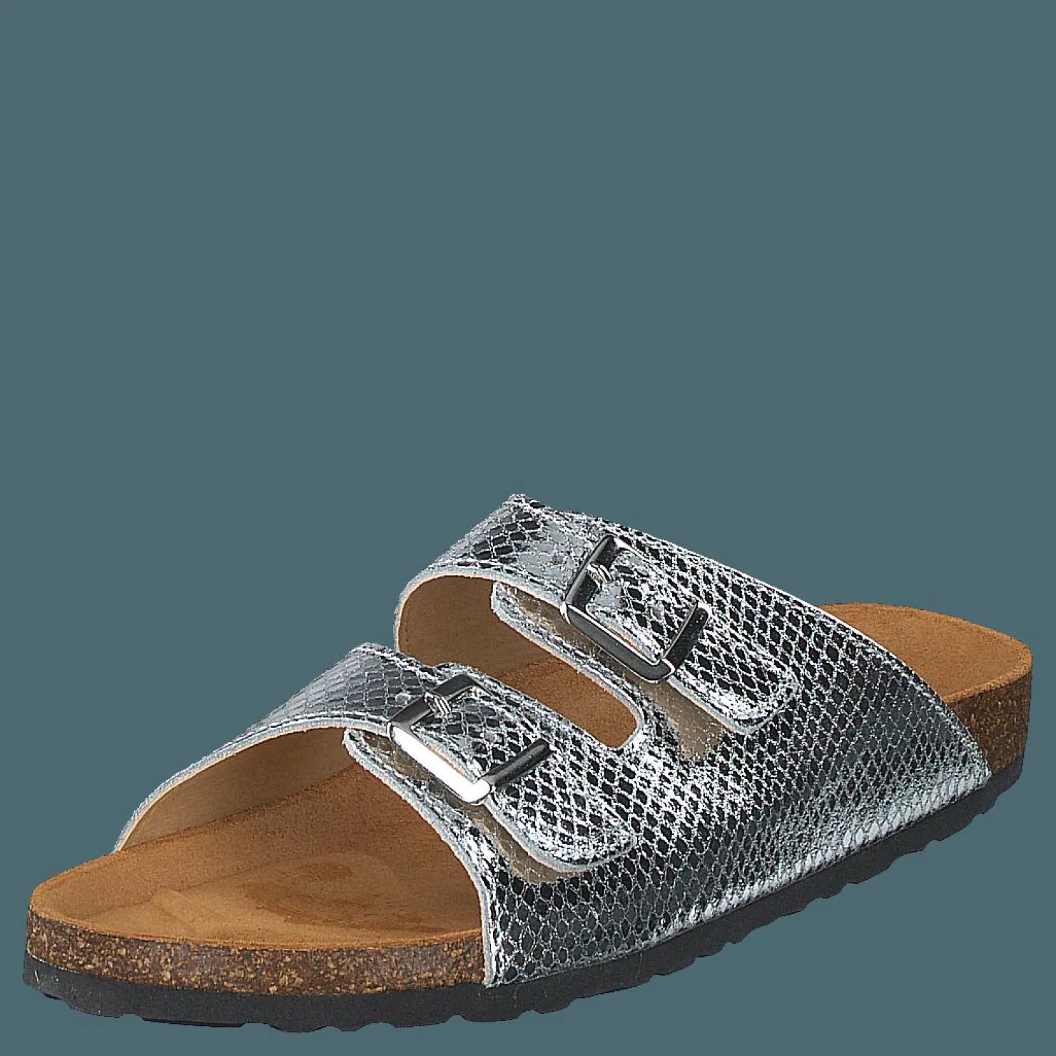 Bianco Biabetricia Buckle Sandal 918 Silver Snake Silver, Brun och Grå Best