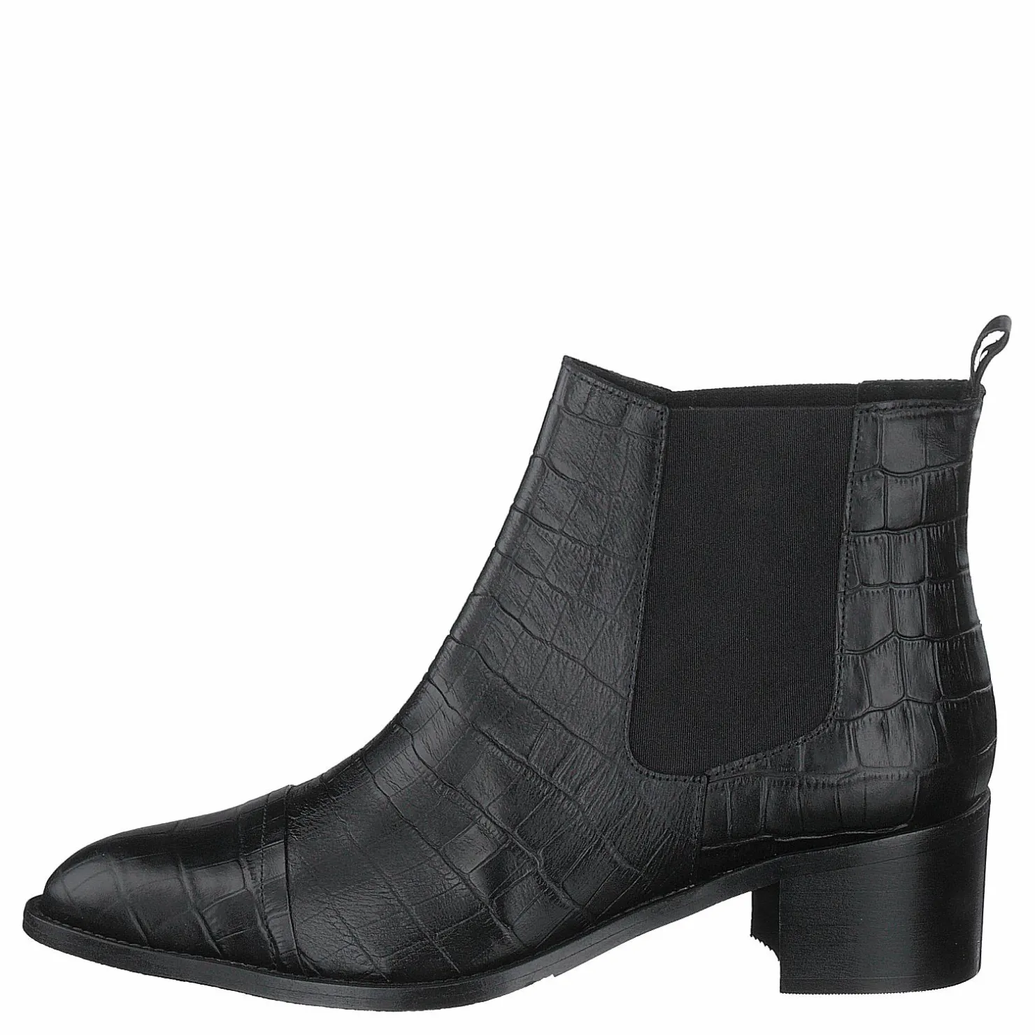 Bianco Biacarol Croco Dress Chelsea Black Svart Discount