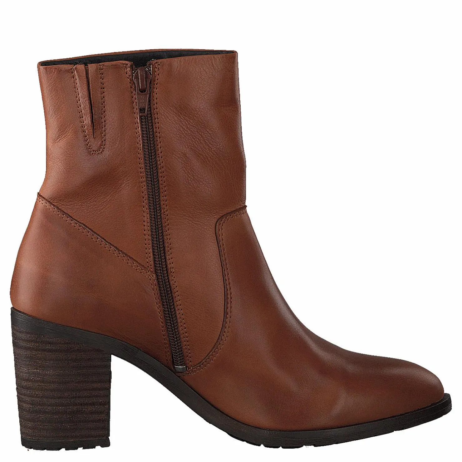 Bianco Biacofia Leather Boot Cognac Brun New