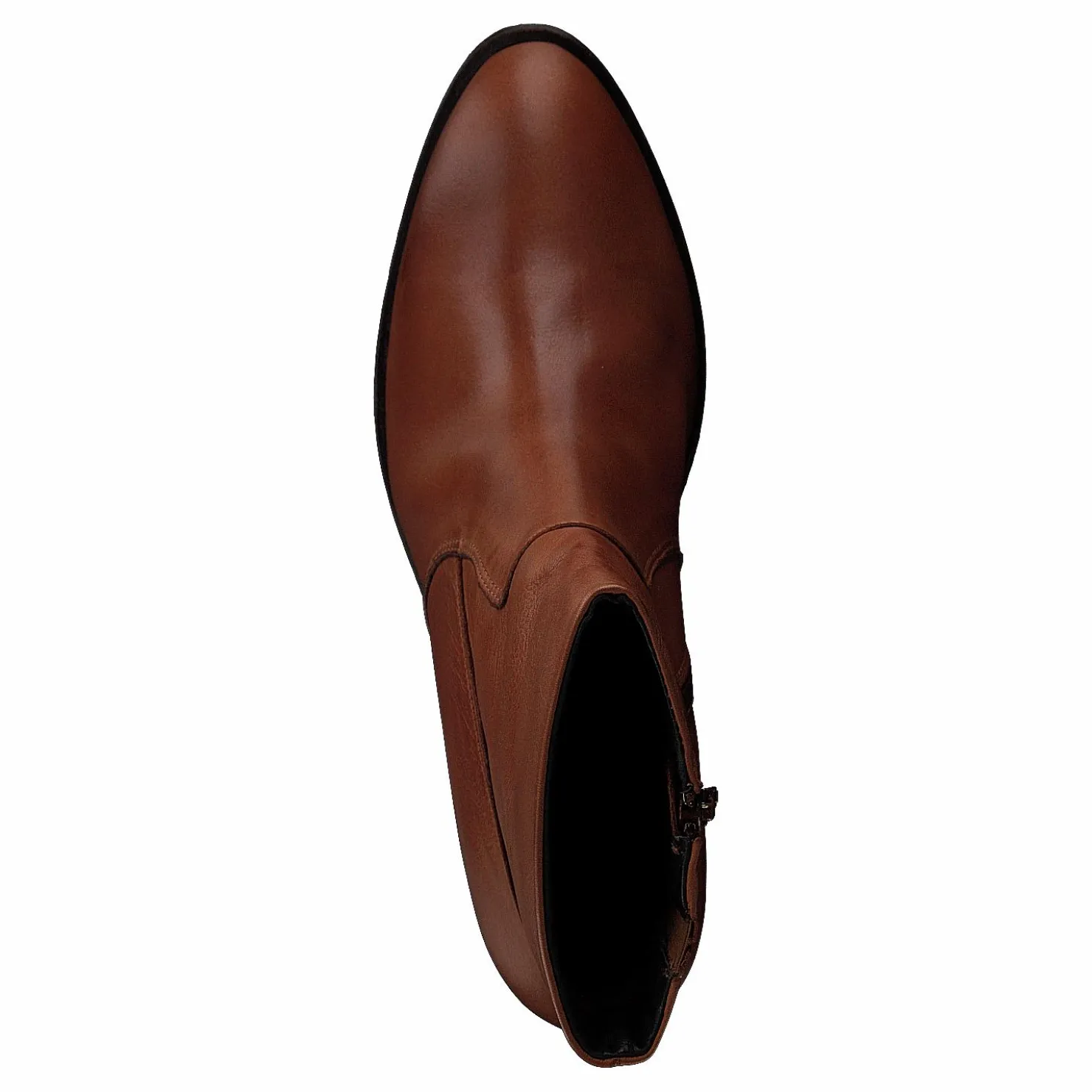 Bianco Biacofia Leather Boot Cognac Brun New