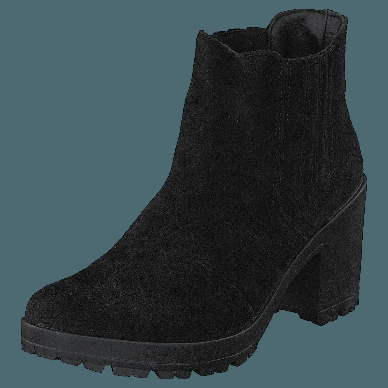 Bianco Biacorvina Suede Boot Black Svart Hot