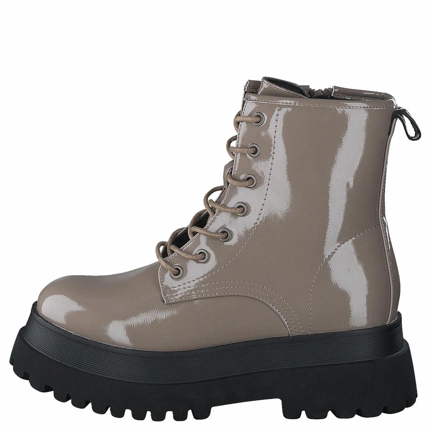 Bianco Biagas Laced Up Platform Boot Taupe Grå och Brun Outlet
