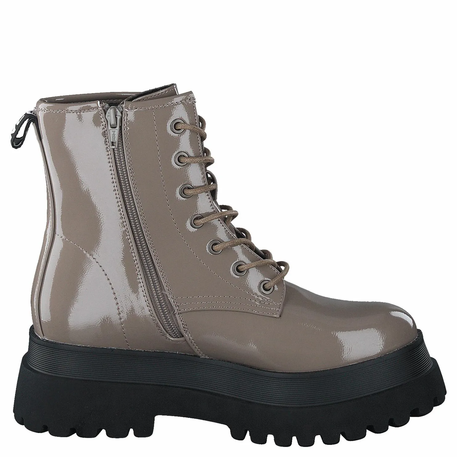 Bianco Biagas Laced Up Platform Boot Taupe Grå och Brun Outlet