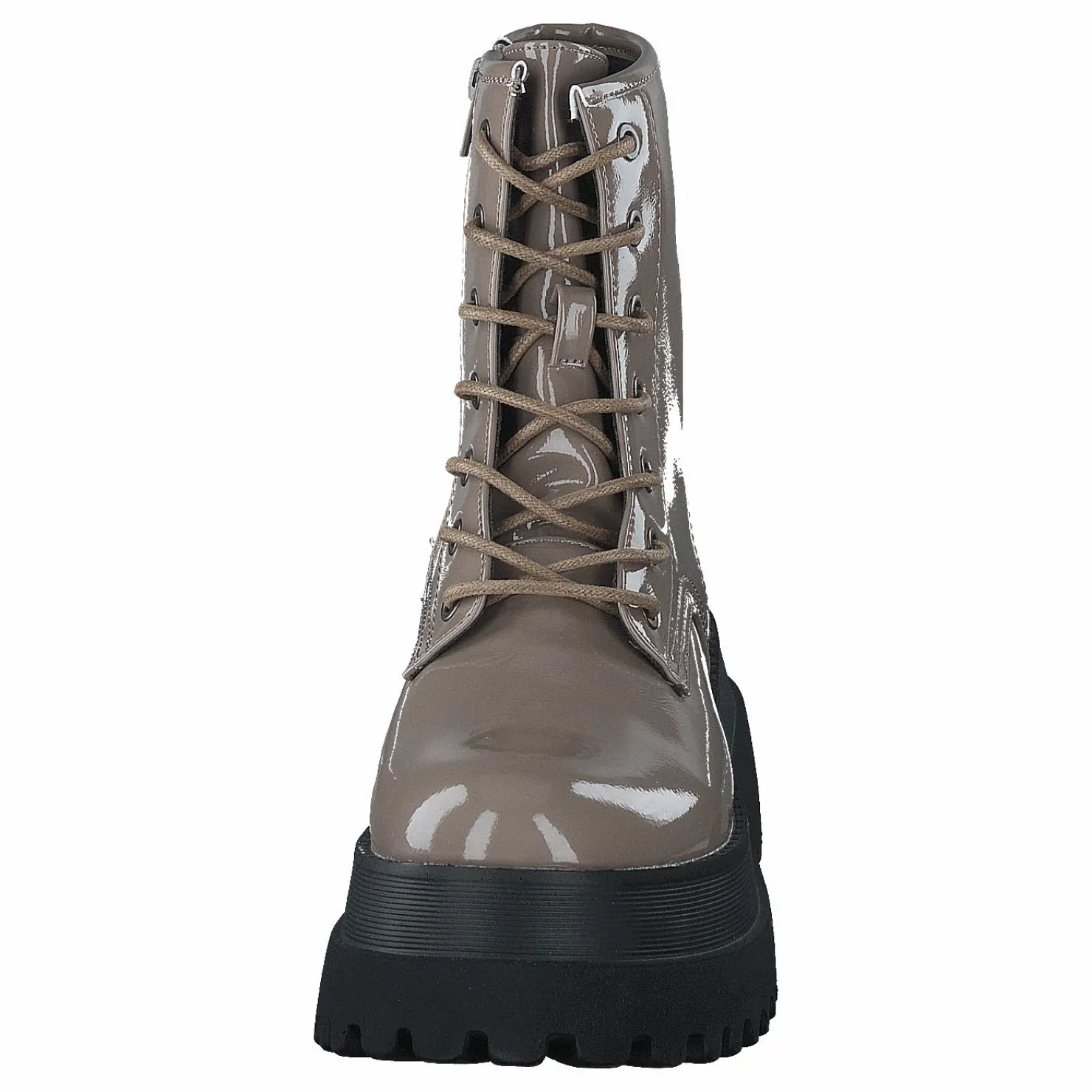 Bianco Biagas Laced Up Platform Boot Taupe Grå och Brun Outlet