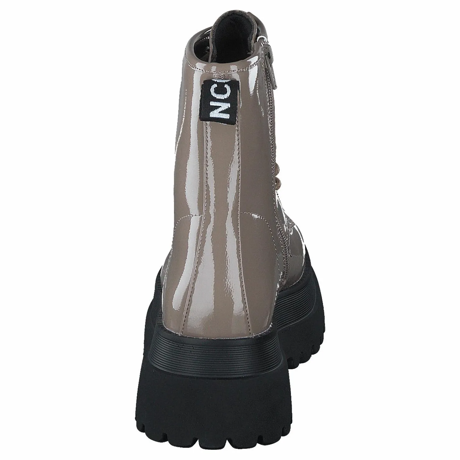 Bianco Biagas Laced Up Platform Boot Taupe Grå och Brun Outlet