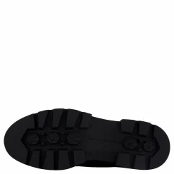 Tommy Hilfiger Bicolor Leather Lace-up Black Svart New