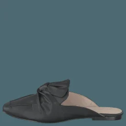 Bianco Birke Assymetric Bow Mule 100 - Black Svart Outlet