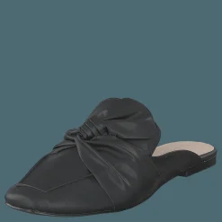 Bianco Birke Assymetric Bow Mule 100 - Black Svart Outlet