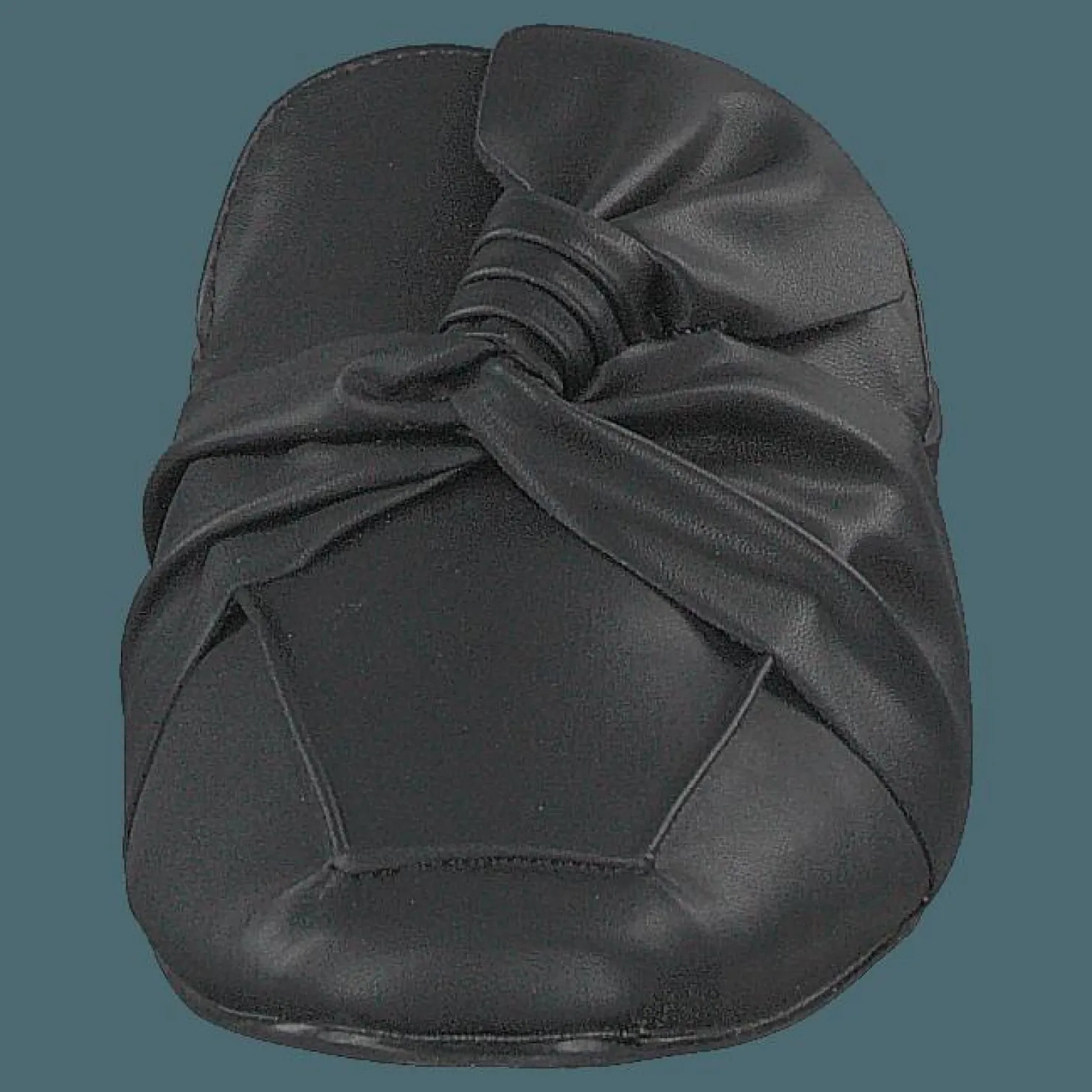 Bianco Birke Assymetric Bow Mule 100 - Black Svart Outlet