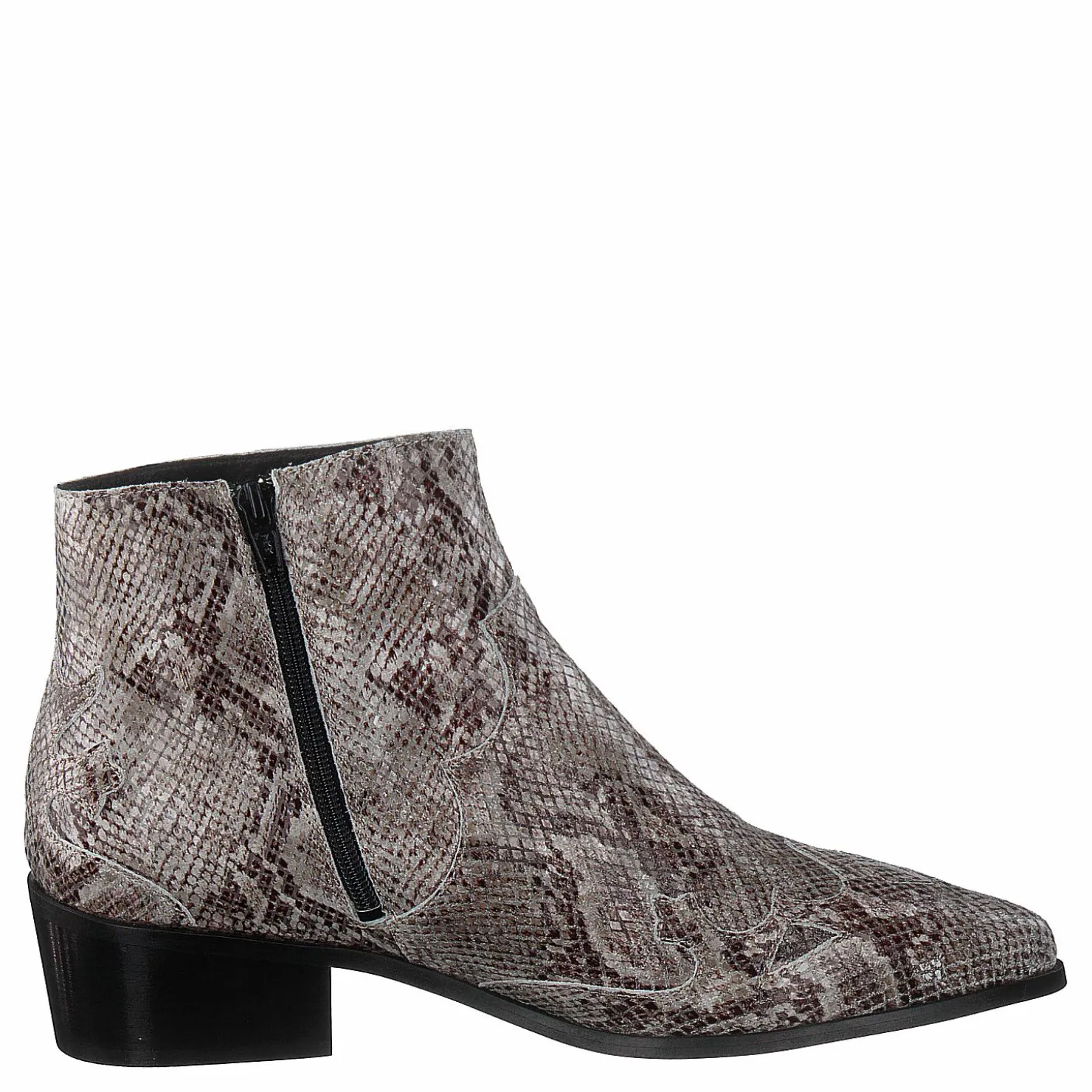 Bianco Bismil Western Leather Boot 610 - Snake Grå