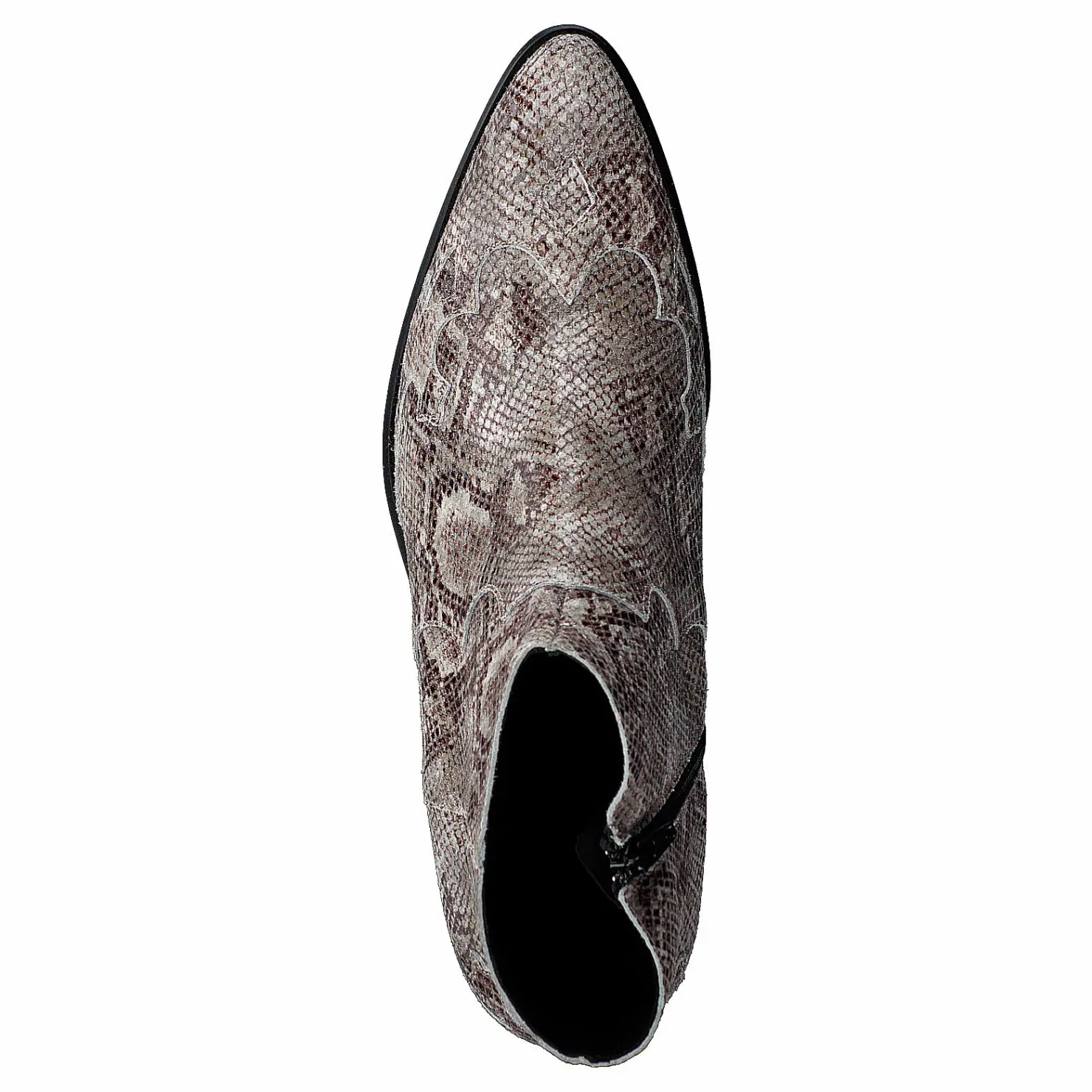 Bianco Bismil Western Leather Boot 610 - Snake Grå