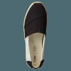 Toms Black Canvas Ivy League Black Beige Best