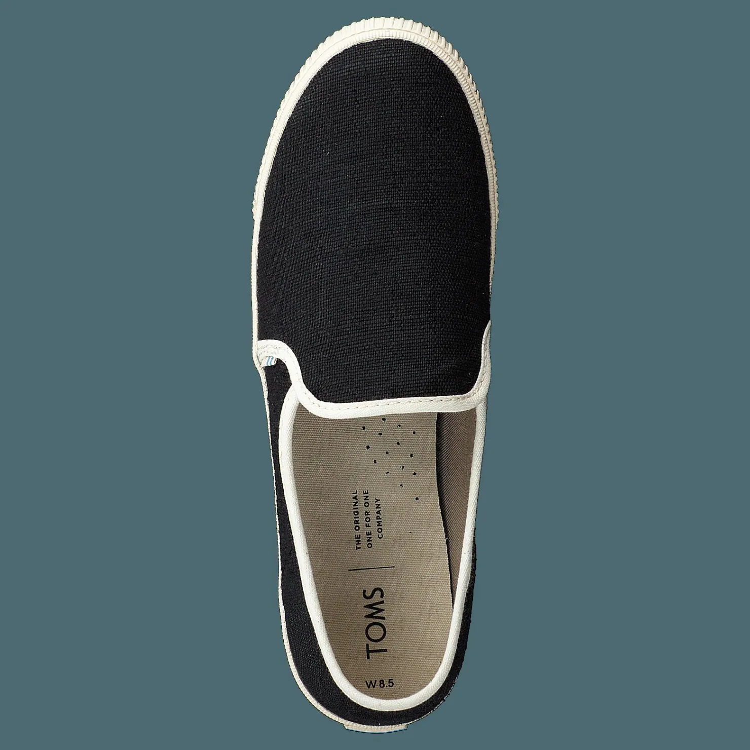 Toms Black Heritage Canvas Black Beige och Svart Sale