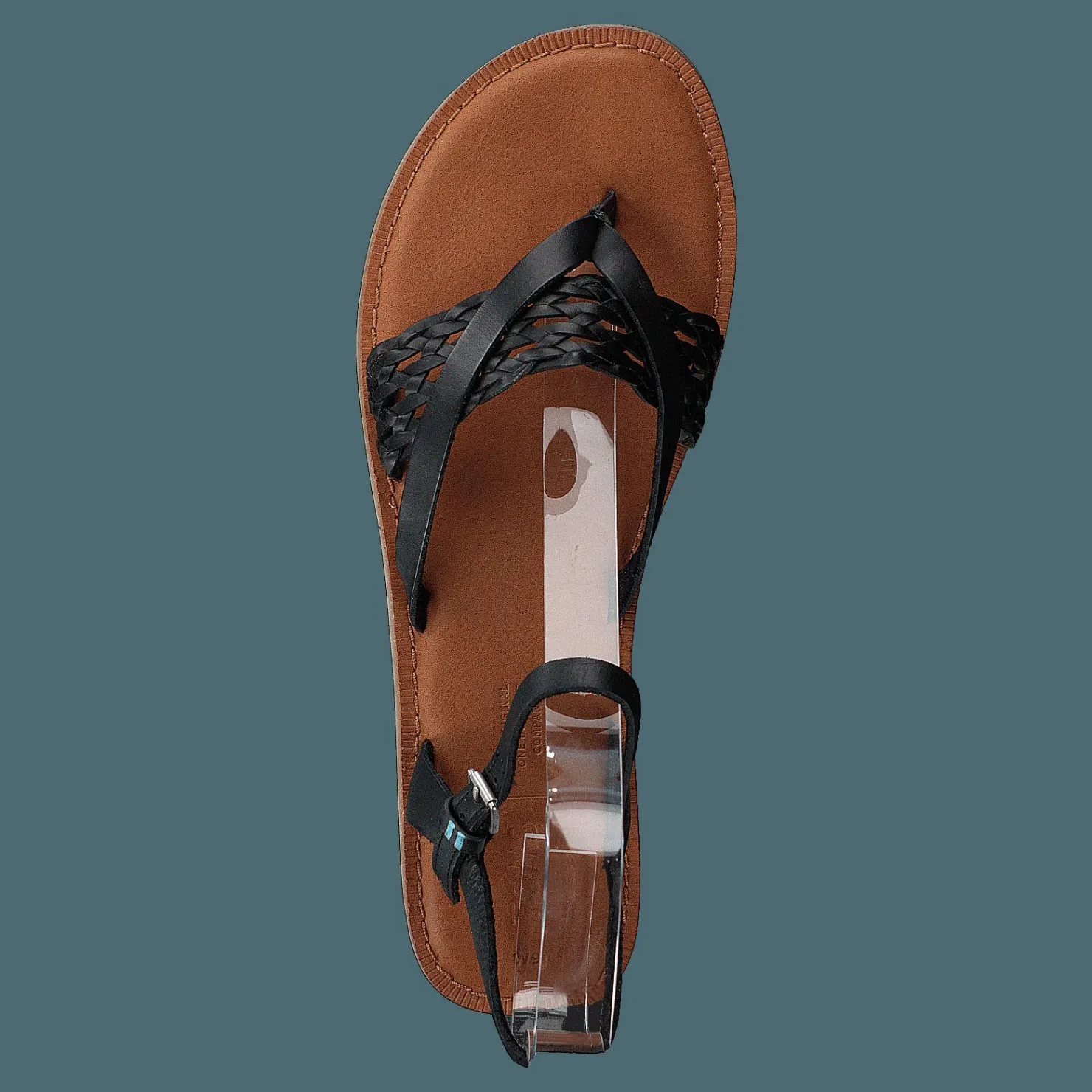 Toms Black Leather Black Svart