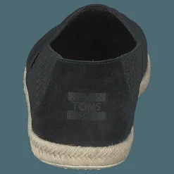 Toms Black Suede Emb/rope Mn Alpr E Black Svart Discount