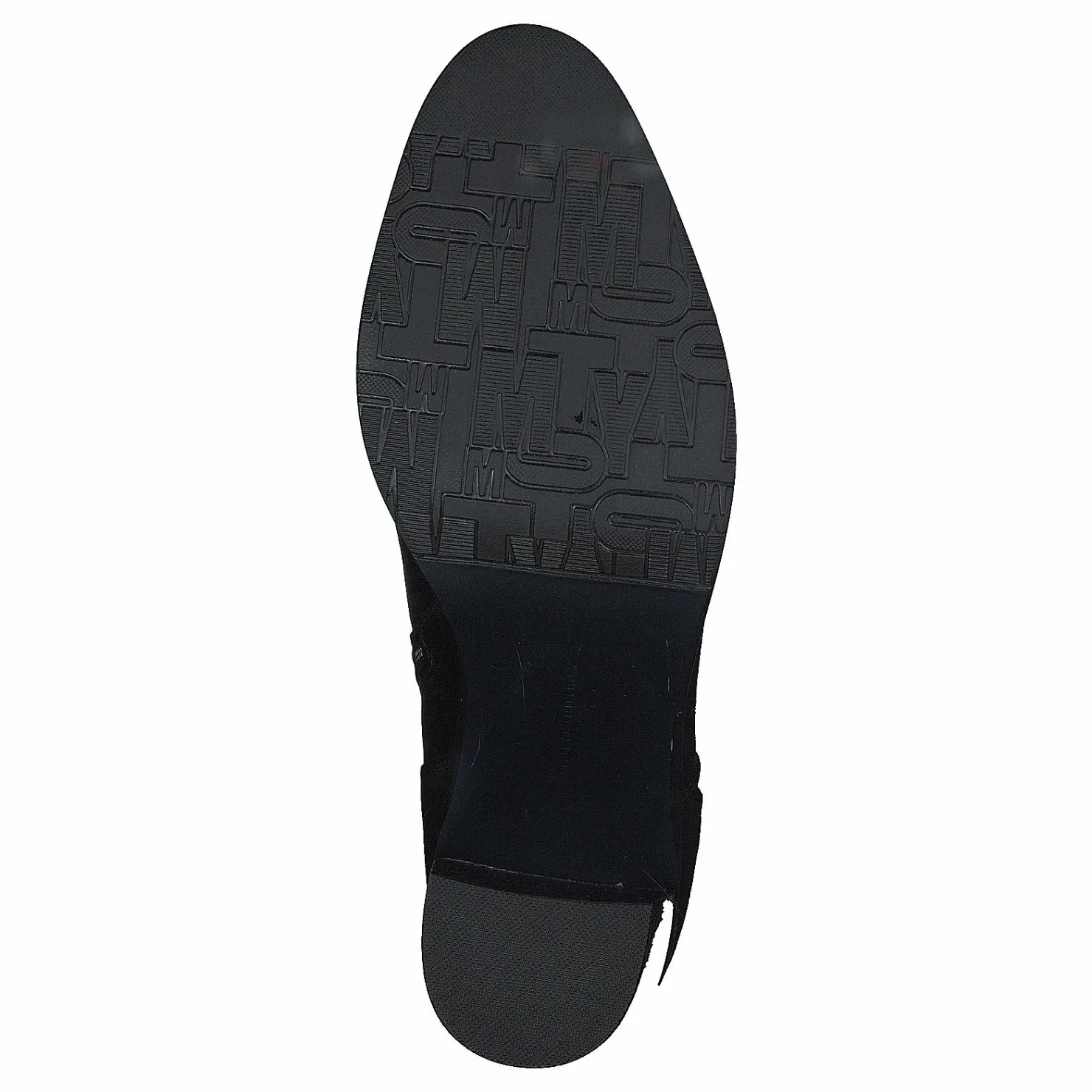Tommy Hilfiger Block Branding High Heel Boot Black Svart Discount