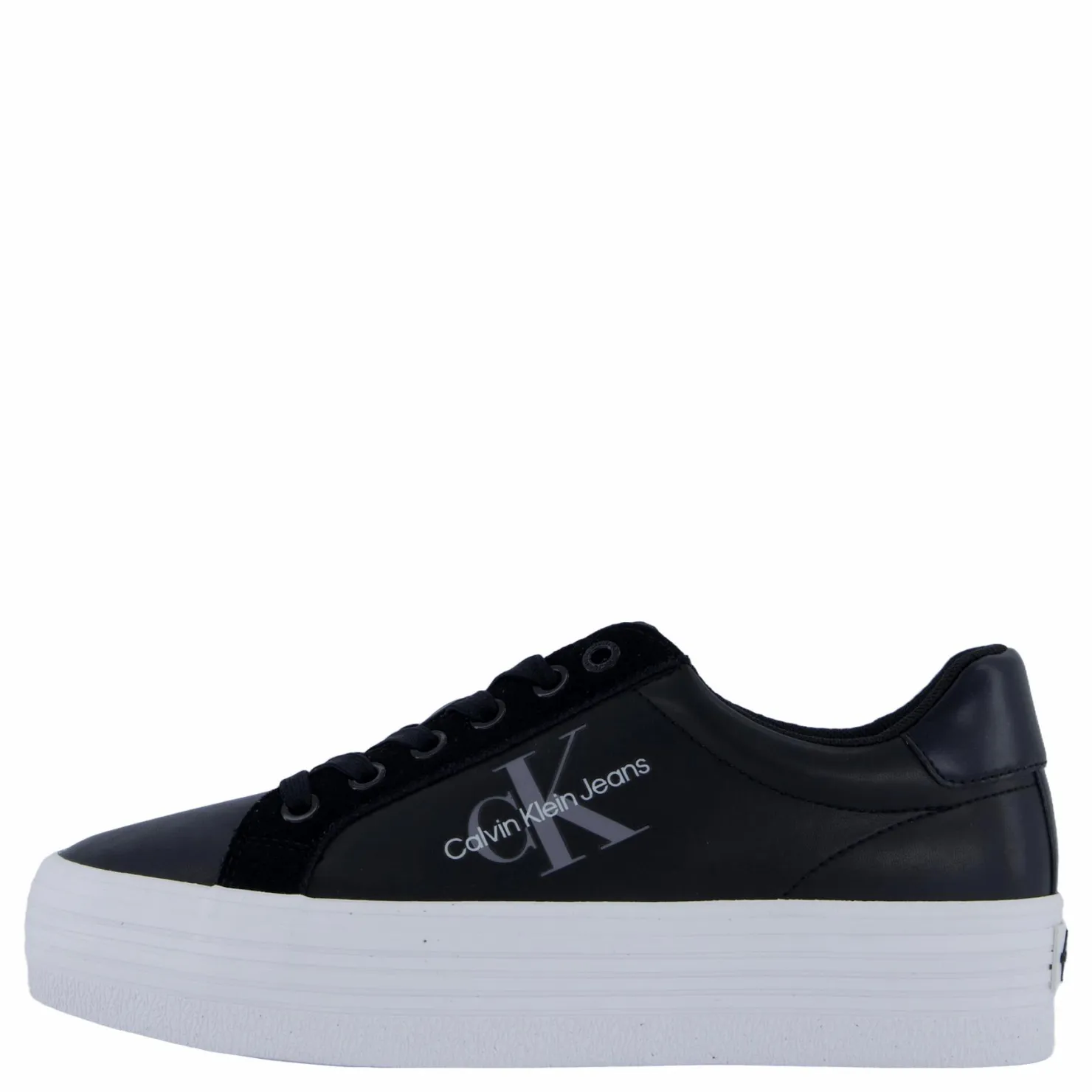 Calvin Klein Bold Vulc Flatf Low Mix Ml Mtr Black/white Svart Discount