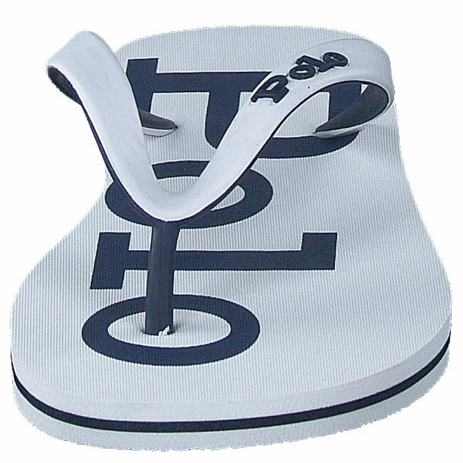 Polo Ralph Lauren Bolt Logo Flip-Flop White / Newport Navy Vit Discount